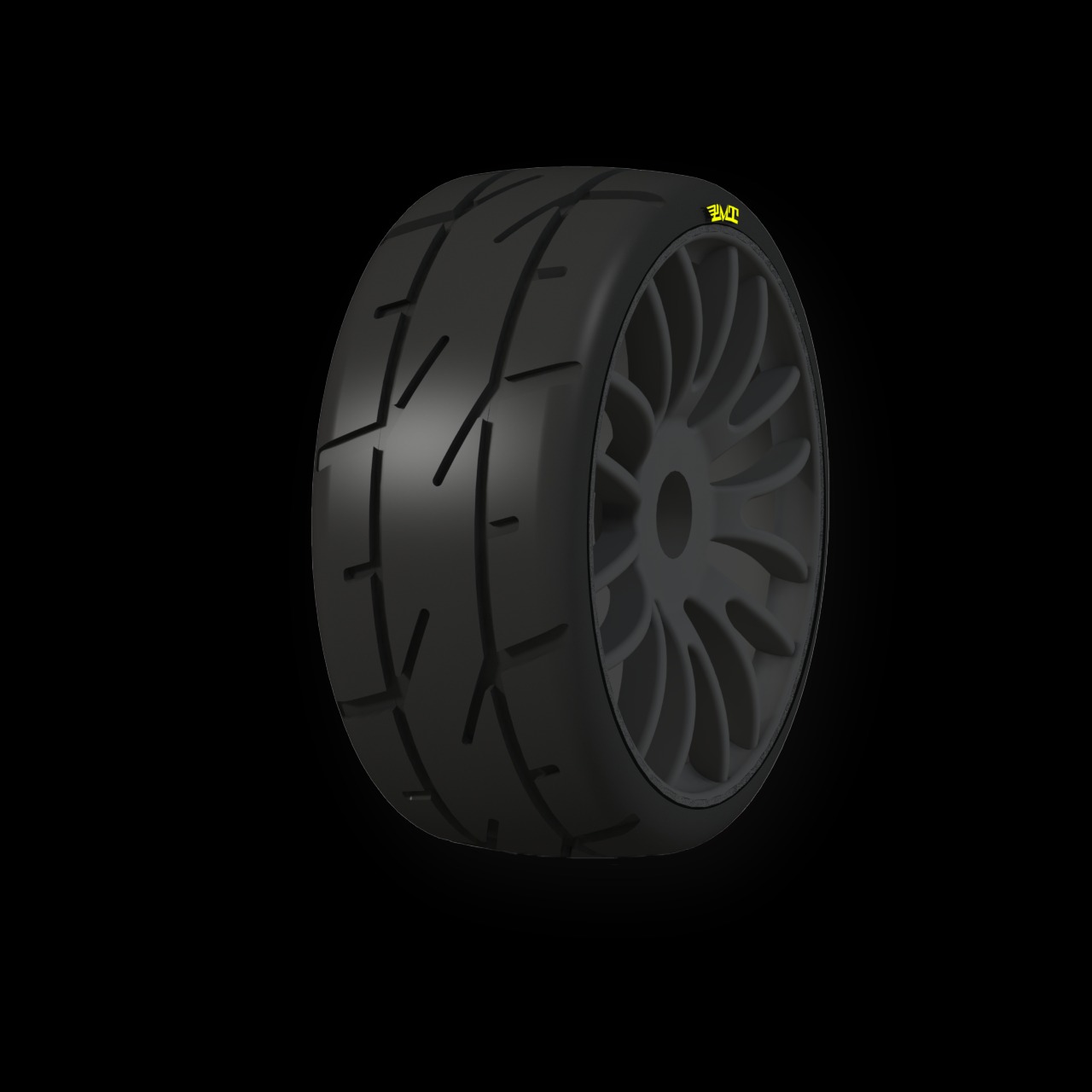 Pneus 1/8GT – PMT CARVED RALLY18 SUPER SOFT Q01 REINFORCED (PRETO) – 1 PAR