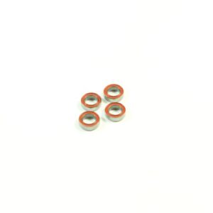 ROLAMENTOS 6x10x3 (TAMPA BORRACHA VERMELHA) (4 Uni)