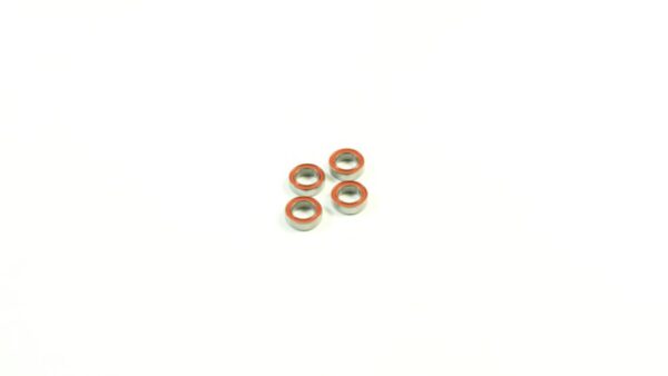 ROLAMENTOS 6x10x3 (TAMPA BORRACHA VERMELHA) (4 Uni)