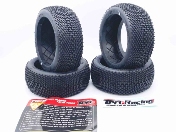 Pneus 1/8TT - HaraBite - Laranja = c4 = sintetica super soft (4) Pneus