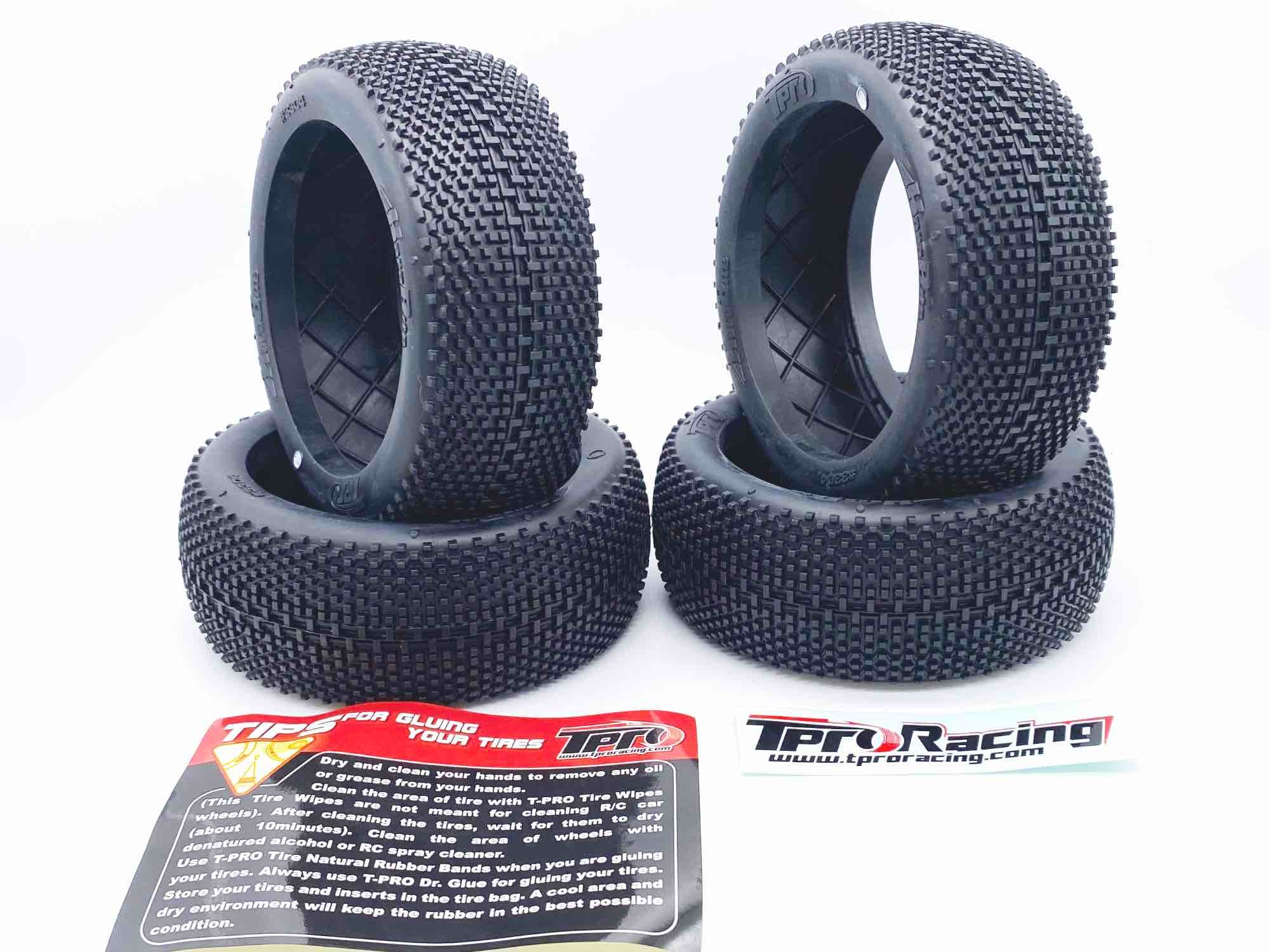 Pneus 1/8TT – HaraBite – Azul = t3 = soft (4) Pneus