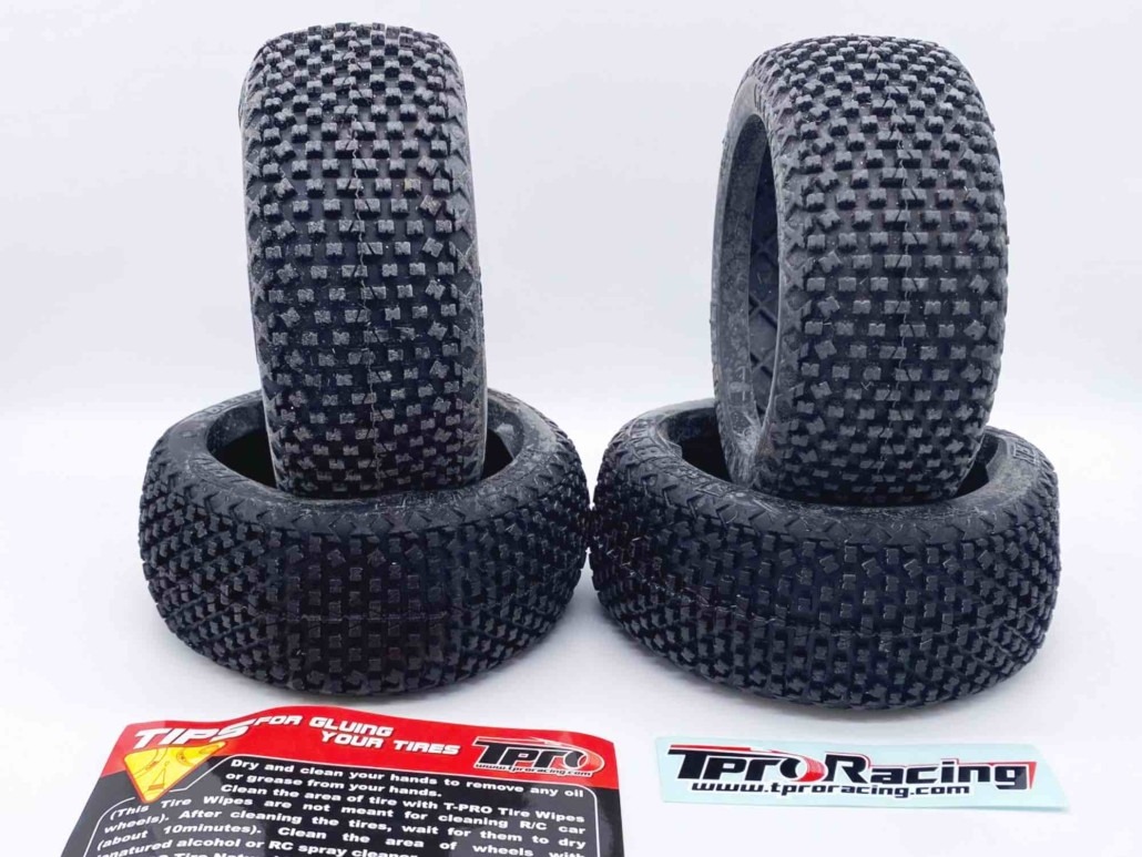 Pneus 1/8TT – MegaBlock – Amarelo = t2 = medium (4) Pneus