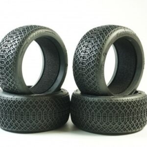 Pneus 1/8TT - Matrix - Amarelo = t2 = medium (4) Pneus