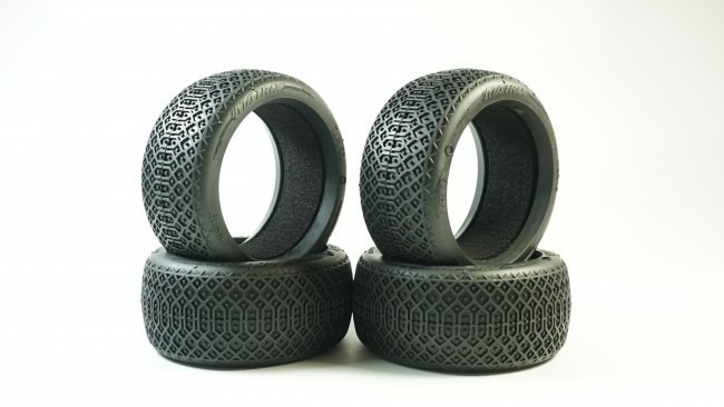 Pneus 1/8TT – Matrix – Verde = t5 = ultra soft (4) Pneus