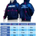 CAMISOLA AZUL COM CAPUZ + FECHO - XRAY (M)