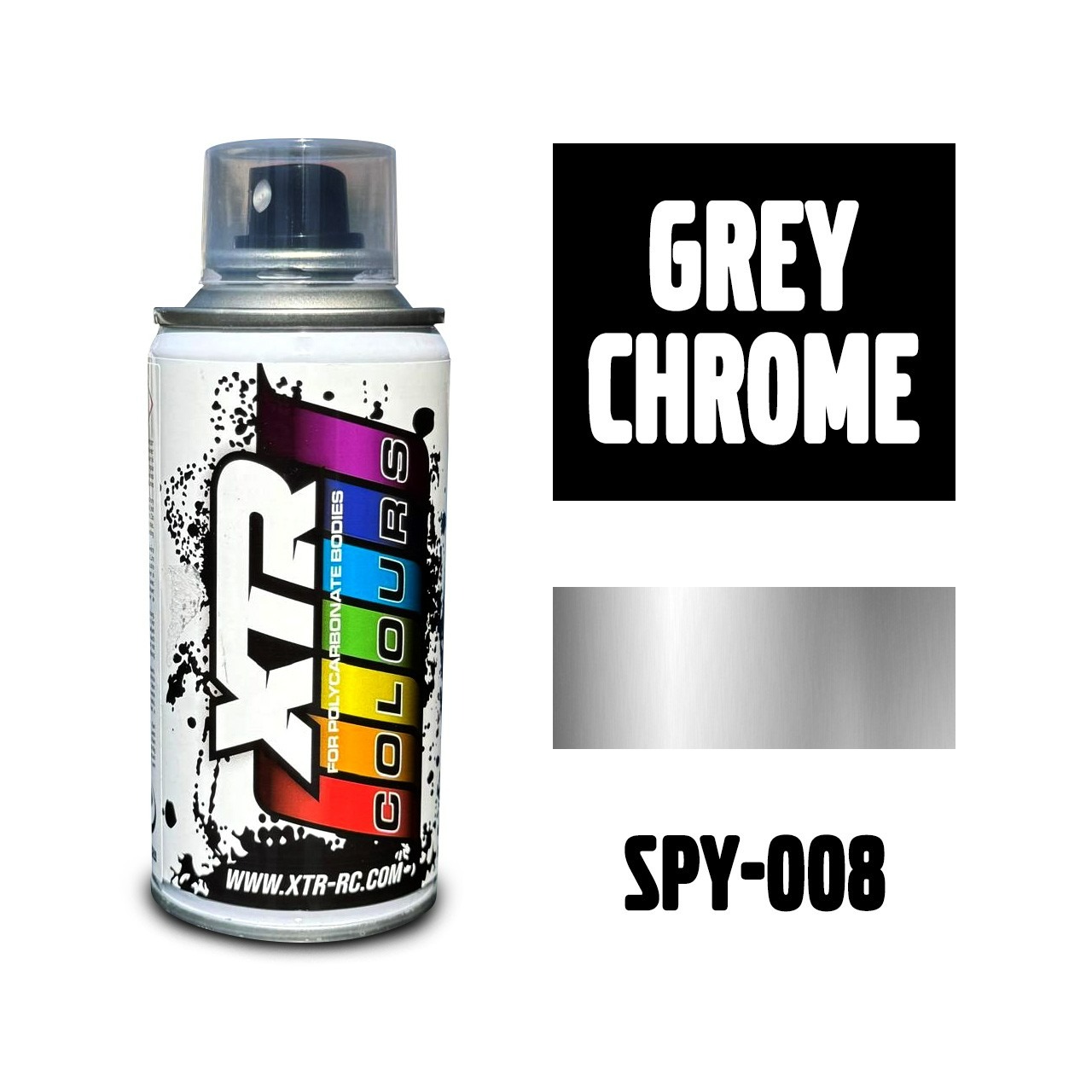 Cinza Cromo – 150ml XTR Colours Lexan Spray